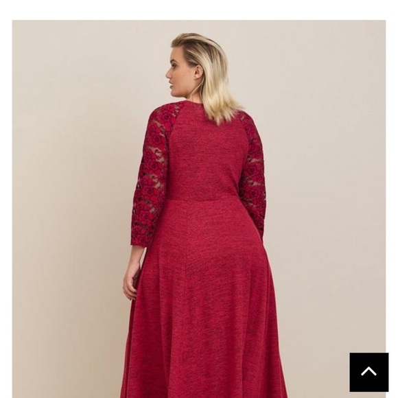 Deep Red Casual Dress - Picture 3 of 4